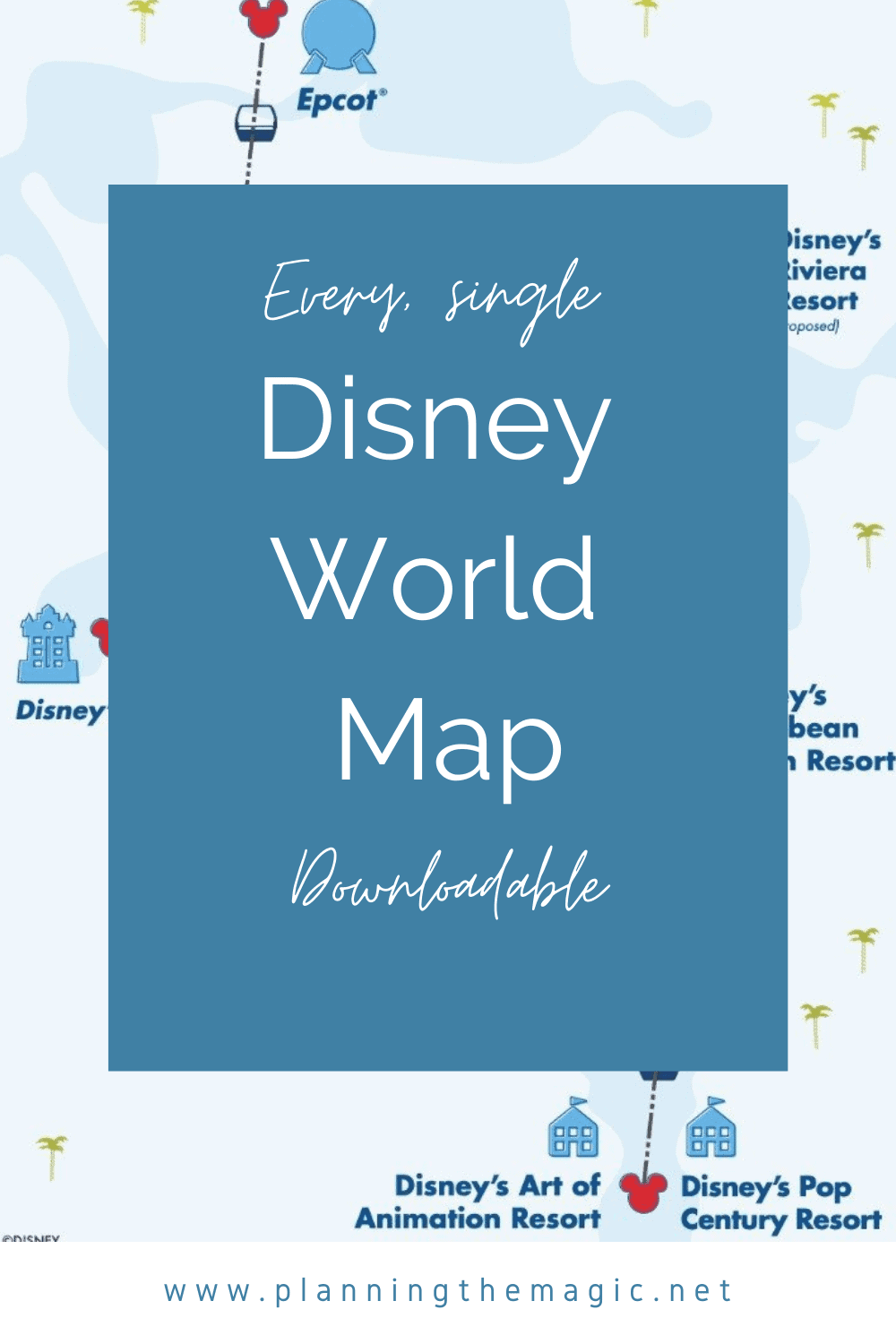 NEW 2020 Walt Disney World Coronado Springs Resort Map 5 Theme Park Guide Maps